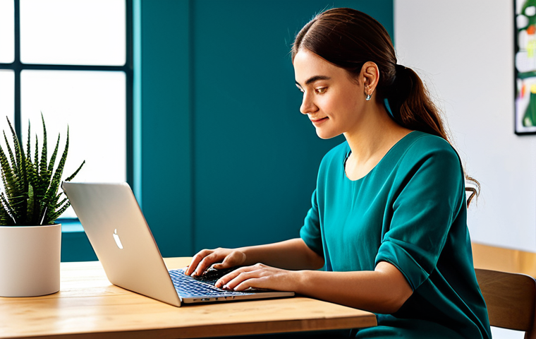 미술문화기획사의 프리랜서 생존 전략 - Freelancer at Work**
"A professional cultural freelancer, fully clothed in modest, stylish casual w...
