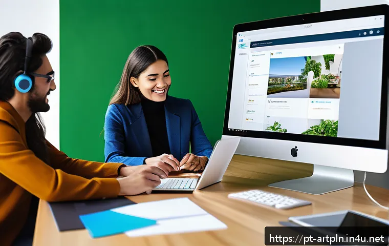 미술문화기획사의 업무 생산성 도구 - A modern creative agency office environment showing a diverse team of professionals collaborating re...